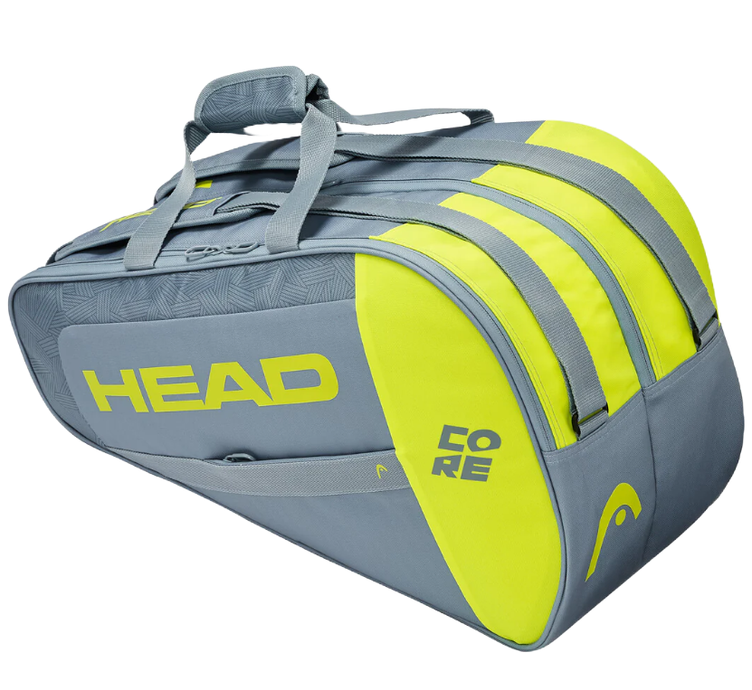 HEAD Combideal | HEAD Evo Extreme padelracket 2024 + HEAD Core Combi Grijs Neon Padeltas 2023
