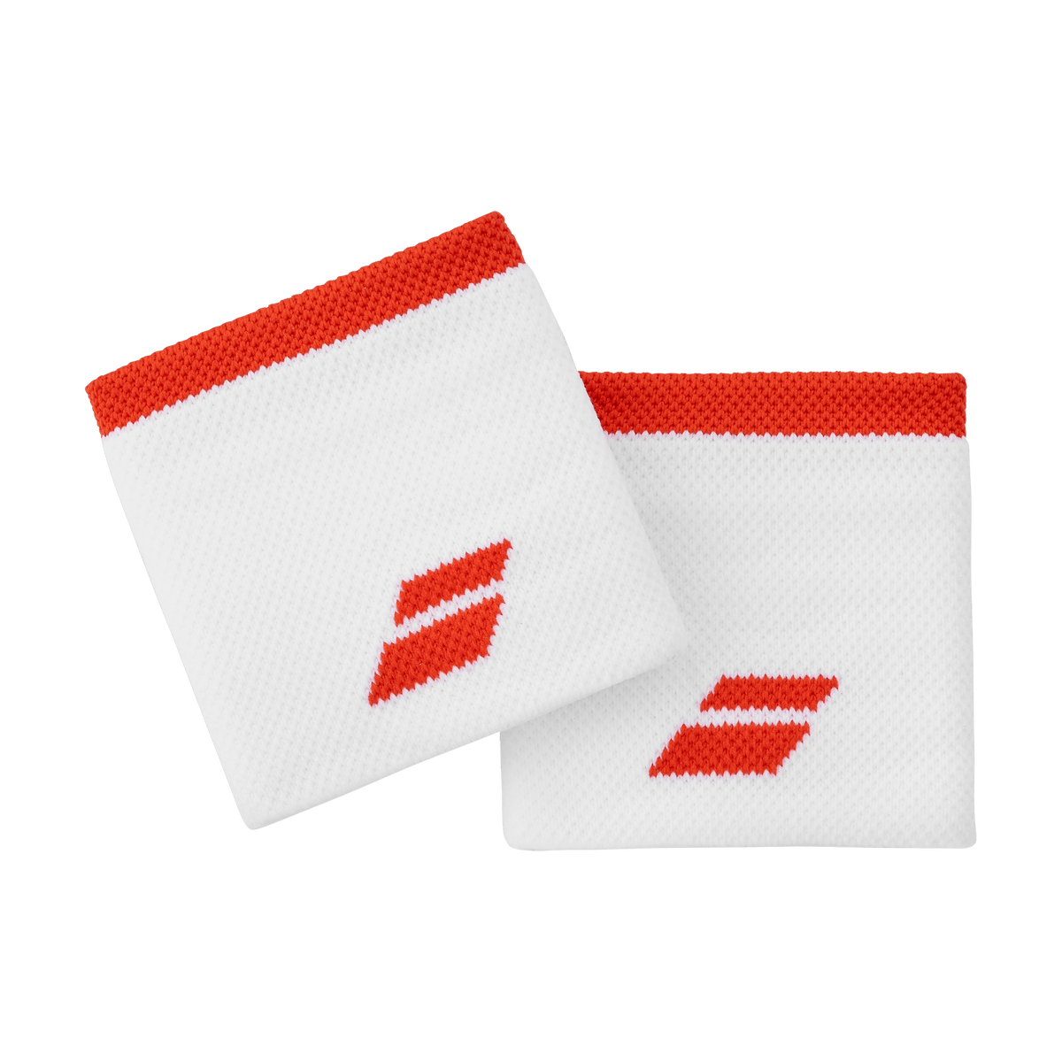 Babolat Padel Polsband (2 stuks) wit met rood logo - PadelAmigos