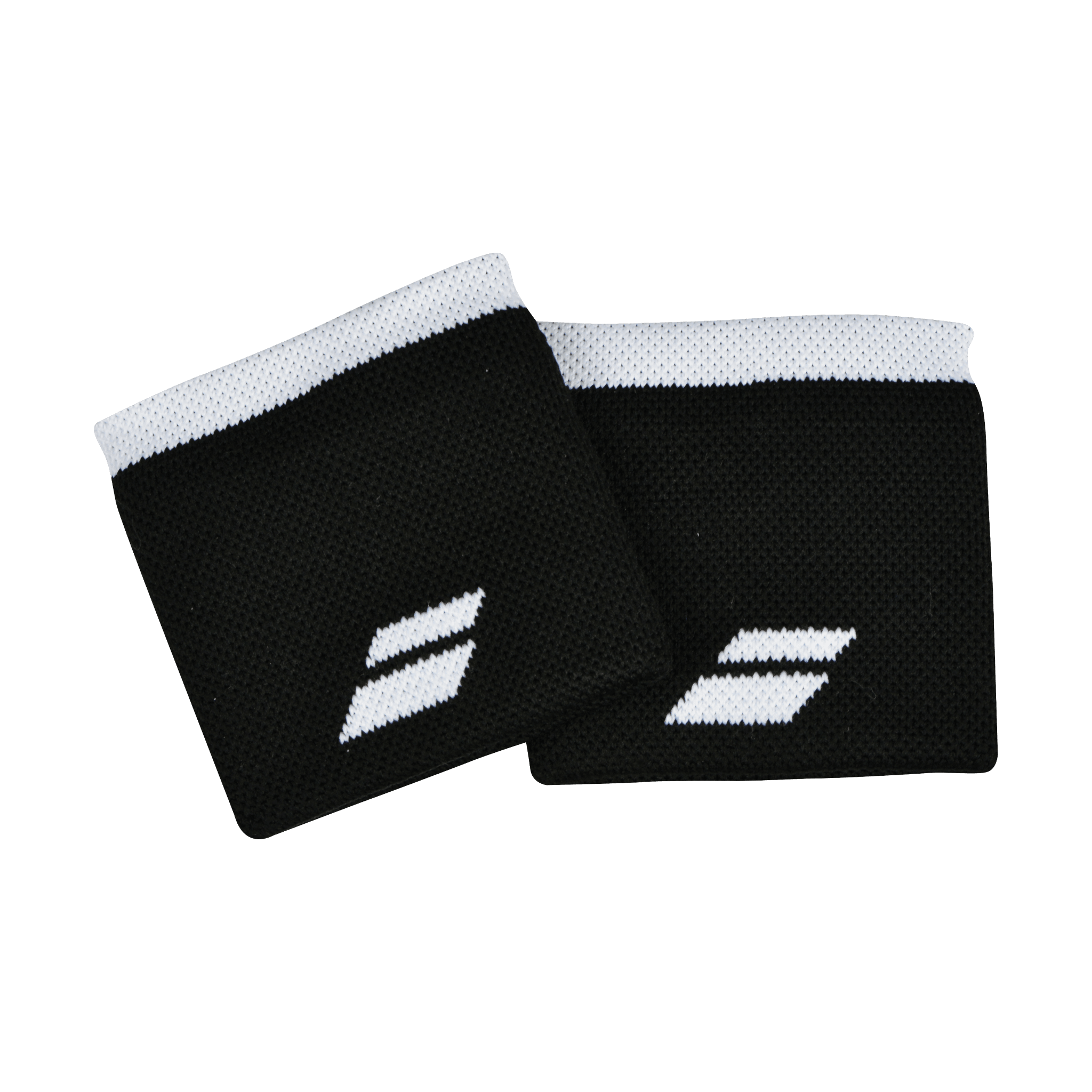 Babolat Padel Polsband (2 stuks) zwart met wit logo - PadelAmigos