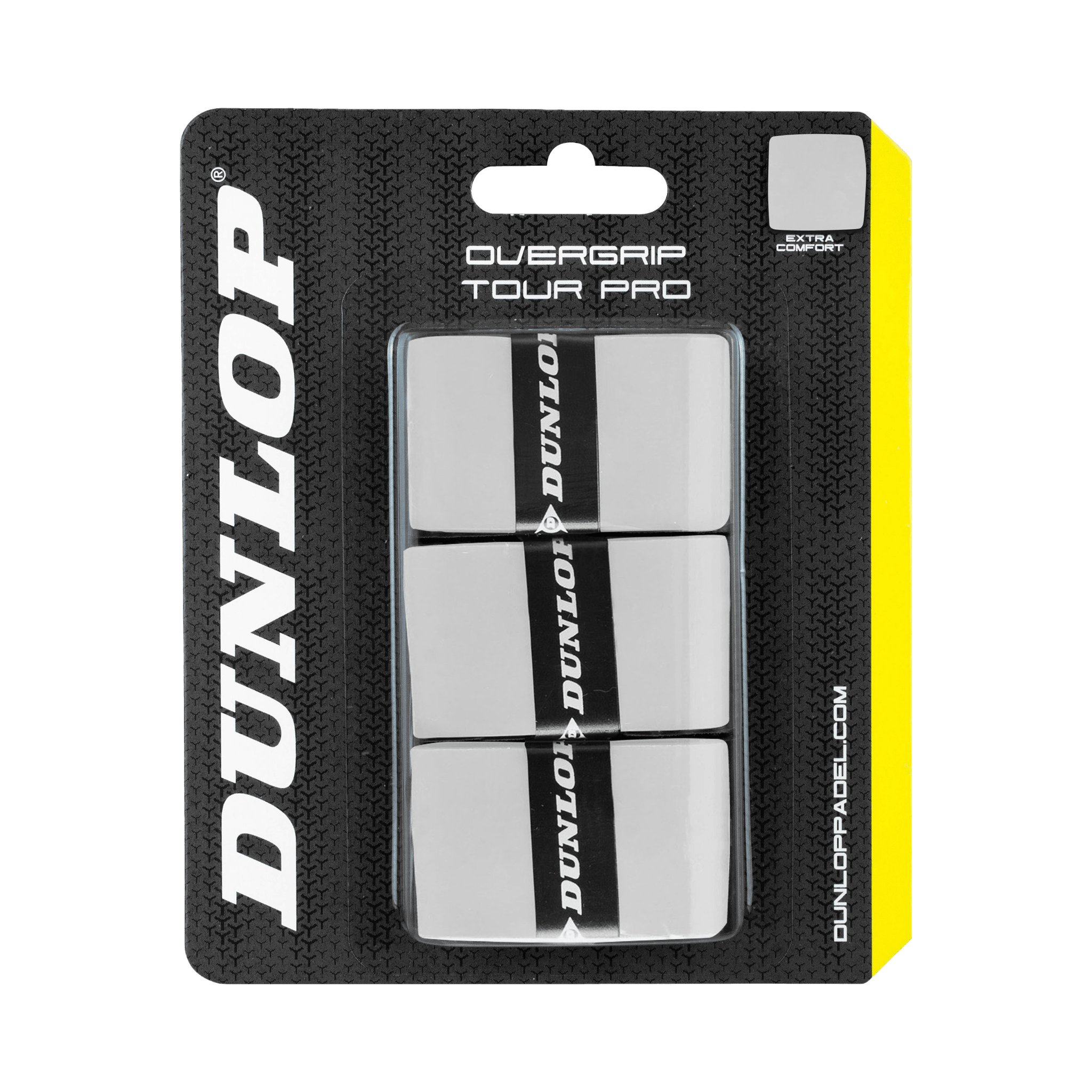 Dunlop Padel Overgrip Tour Pro - White - 3 stuks - PadelAmigos