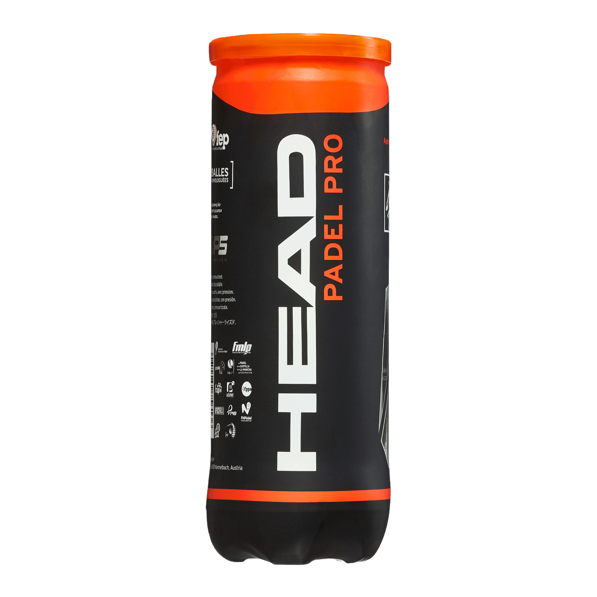 HEAD Combideal | HEAD Evo Delta padelracket + HEAD Base medium padeltas zwart / oranje + 2x HEAD Padel Pro padelballen - PadelAmigos