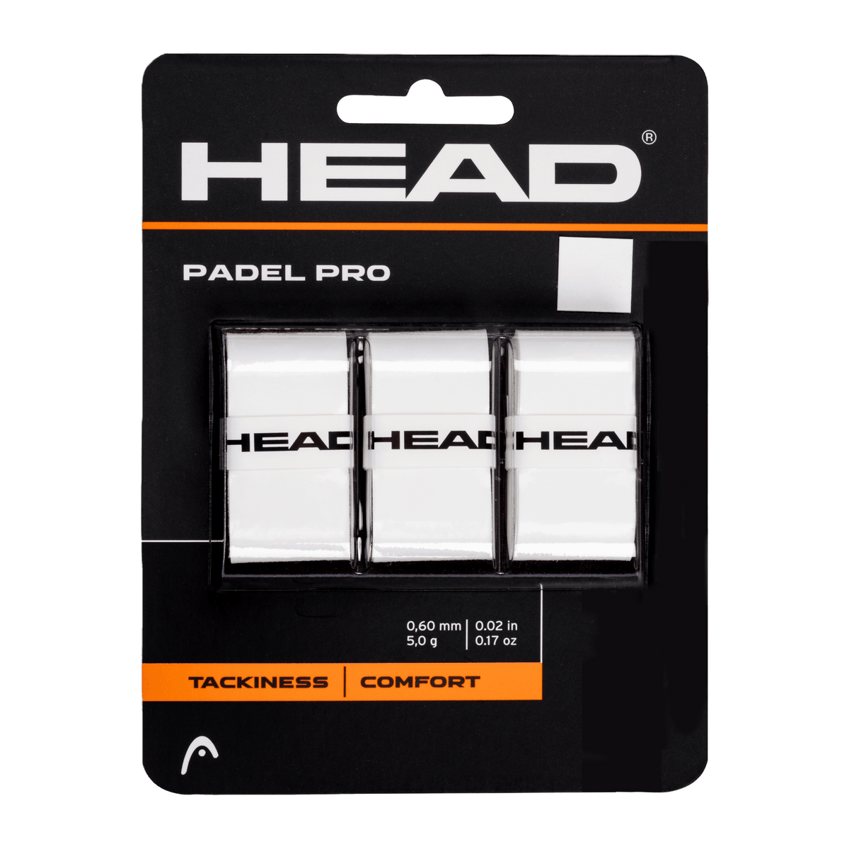 HEAD Padel Pro 3 pcs Pack overgrip wit - PadelAmigos